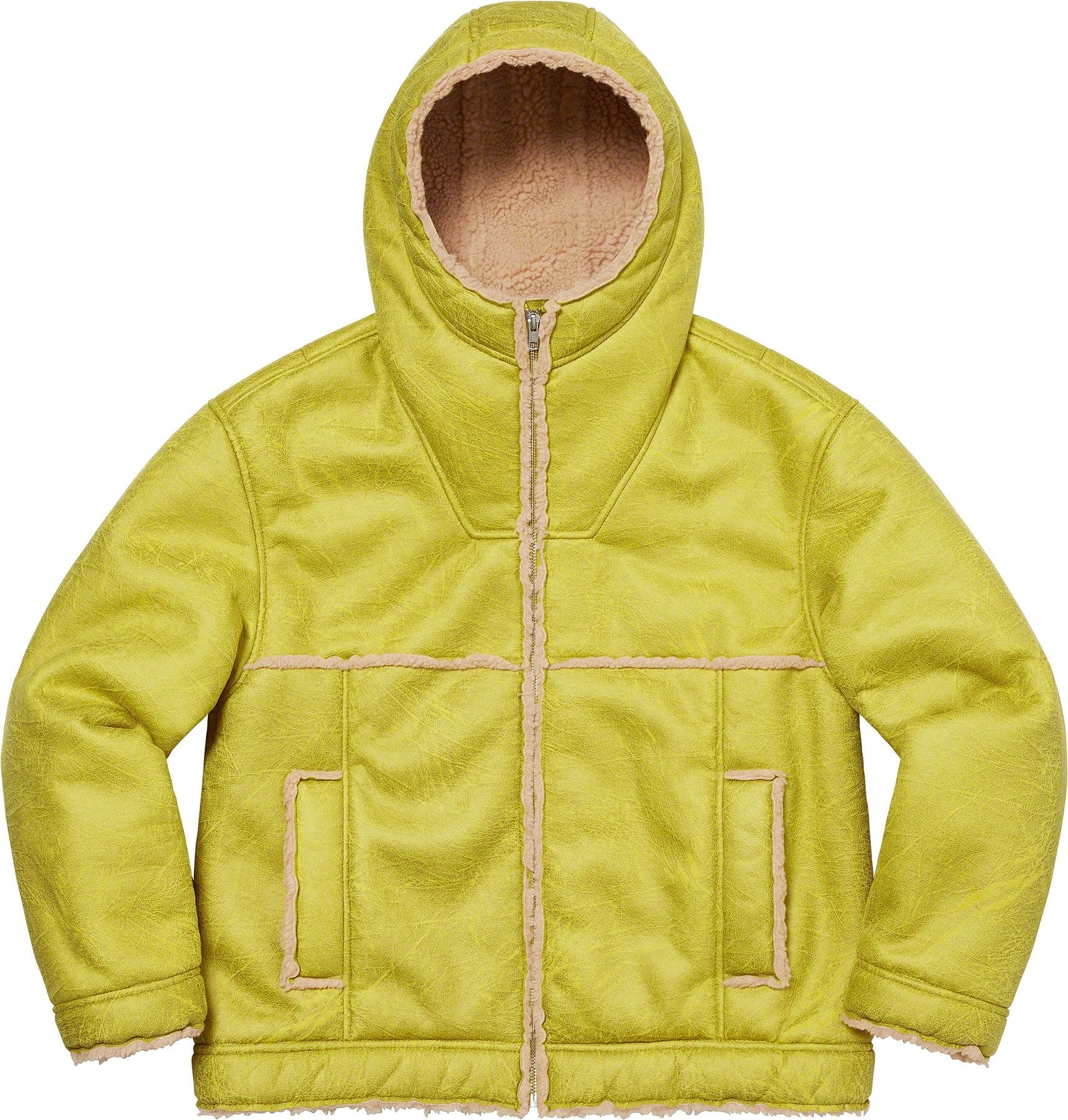 Faux Shearling Hooded Jacket view 12